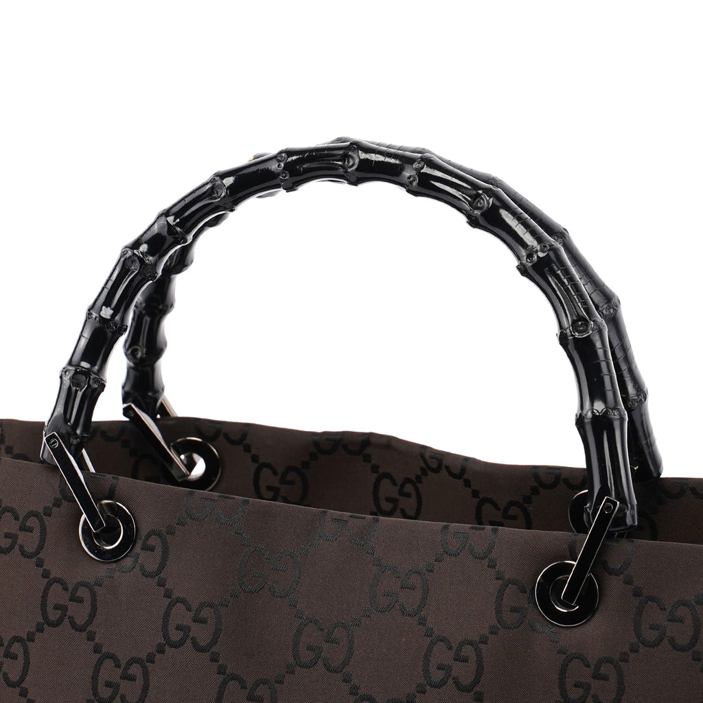 Brown GG Bamboo Tote 2way