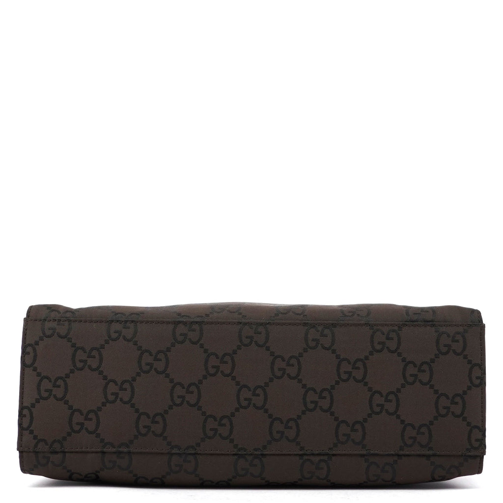 Brown GG Bamboo Tote