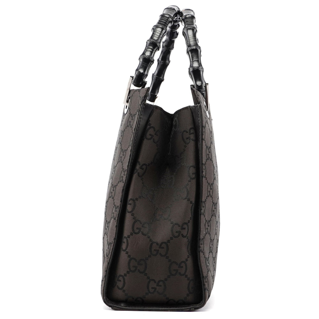 Brown GG Bamboo Tote