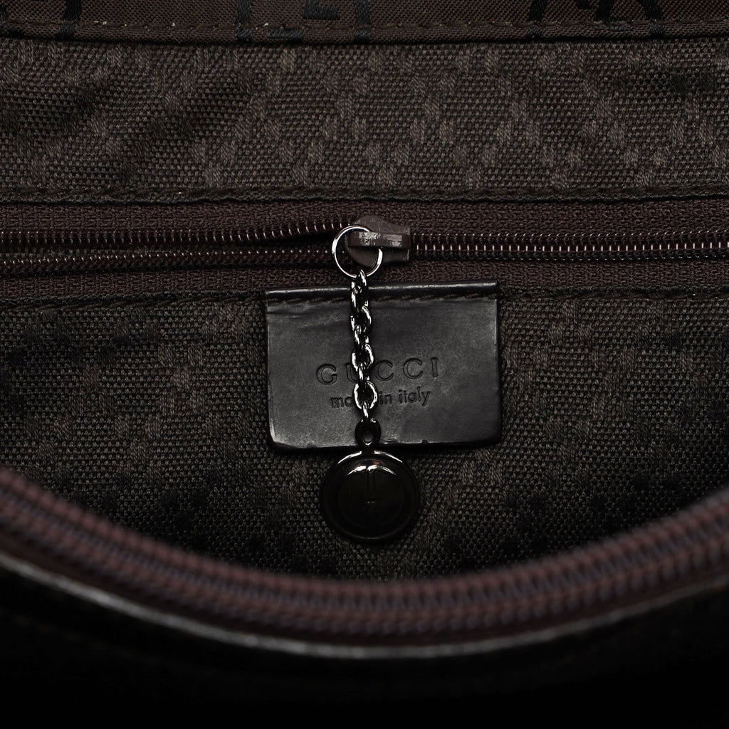 Brown GG Bamboo Tote