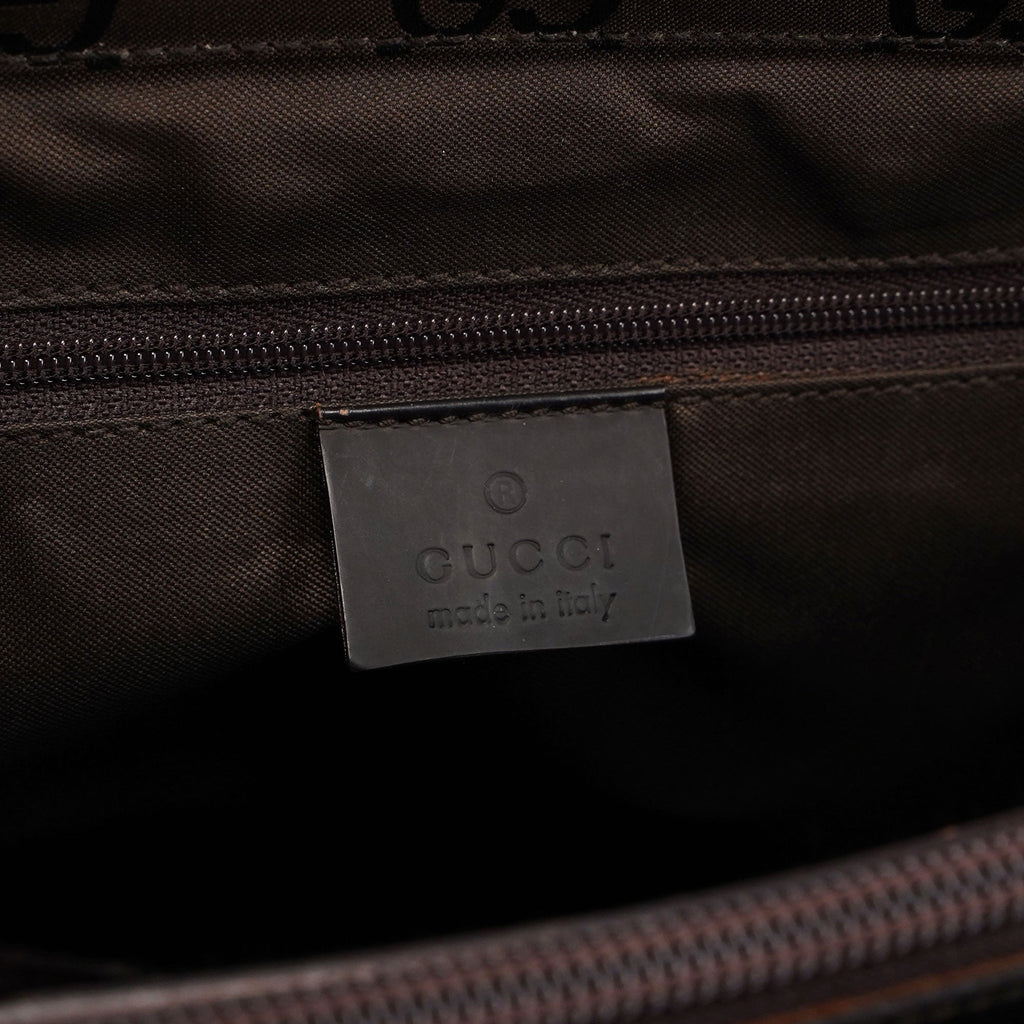 Brown GG Bamboo Tote
