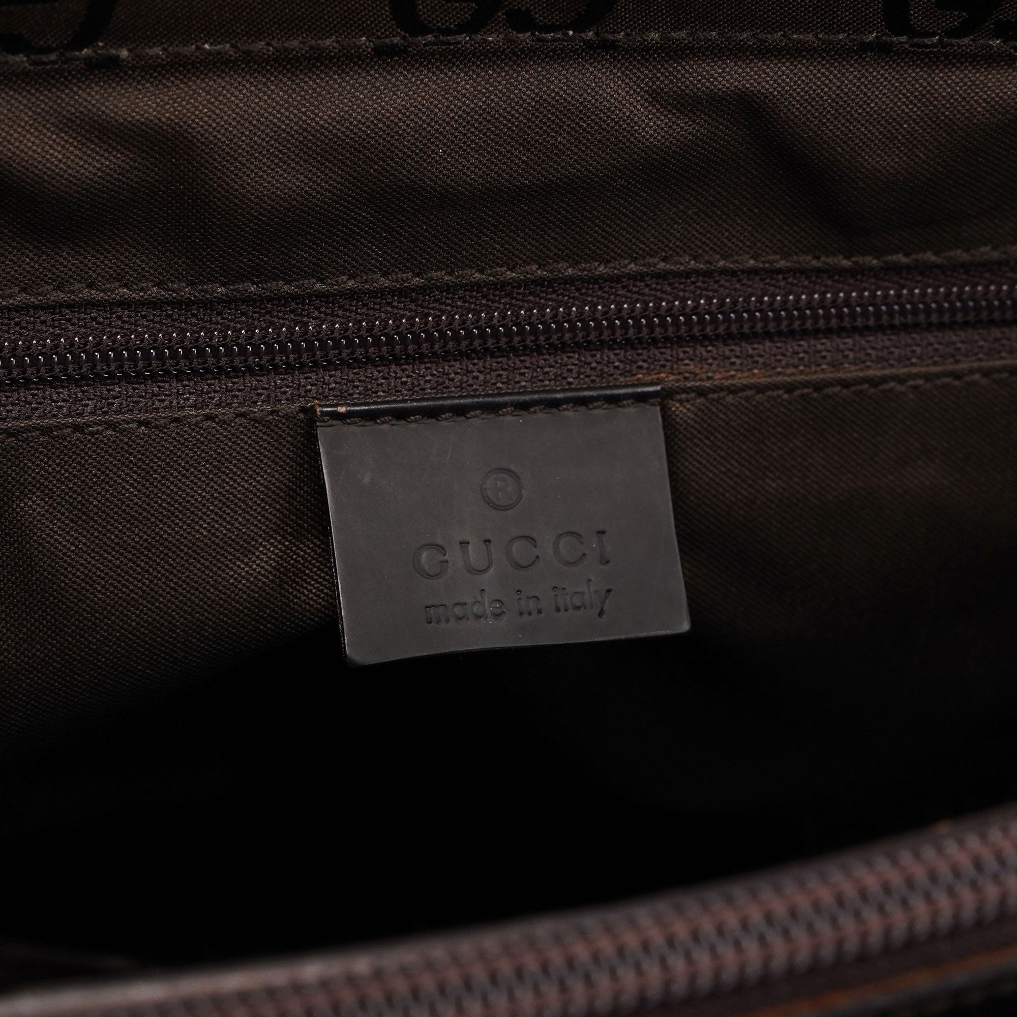 Brown GG Bamboo Tote