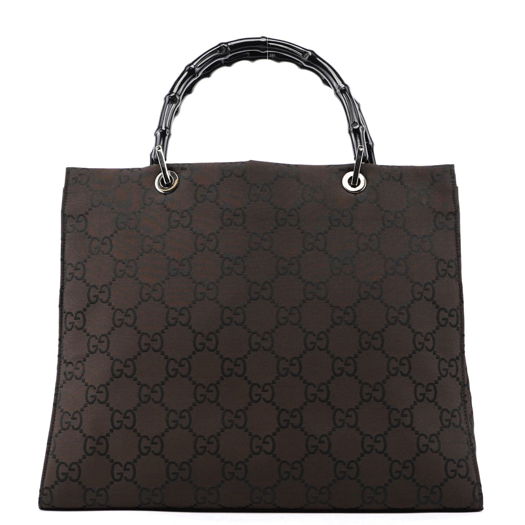 Brown GG Bamboo Tote