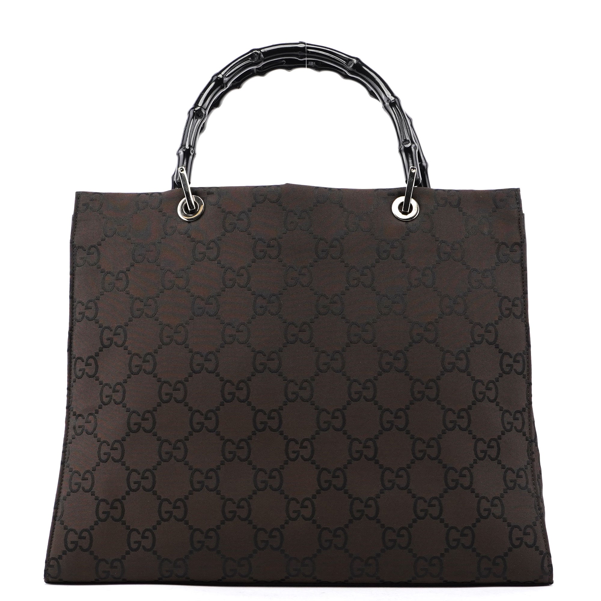 Brown GG Bamboo Tote