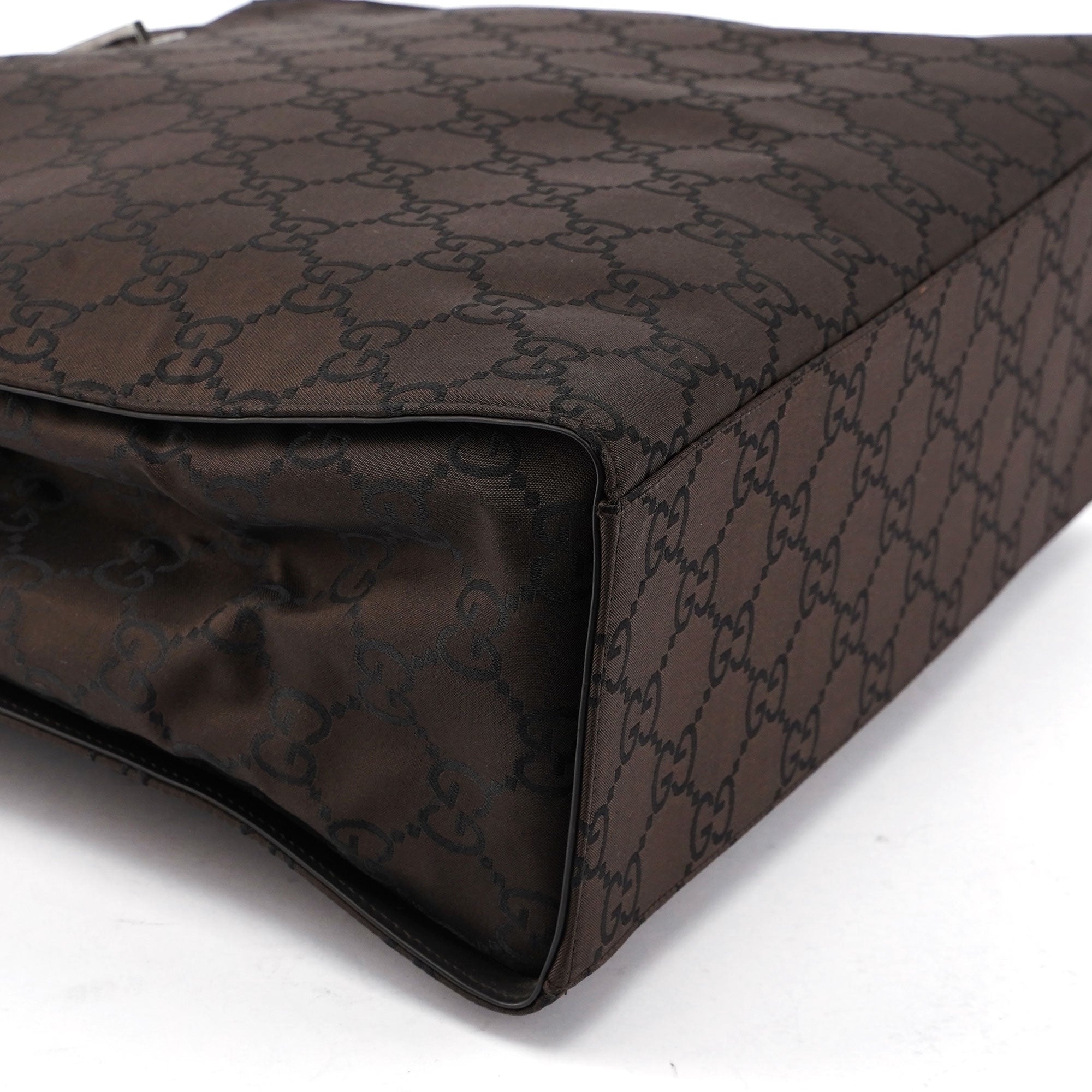 Brown GG Bamboo Tote