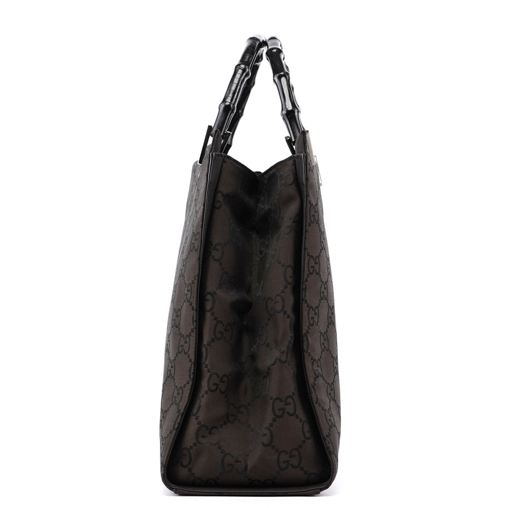 Brown GG Bamboo Tote