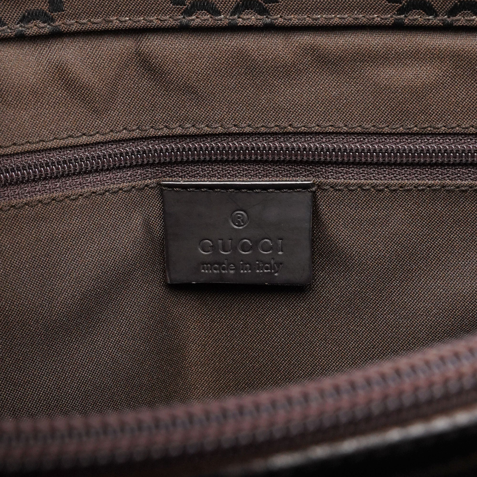 Brown GG Bamboo Tote