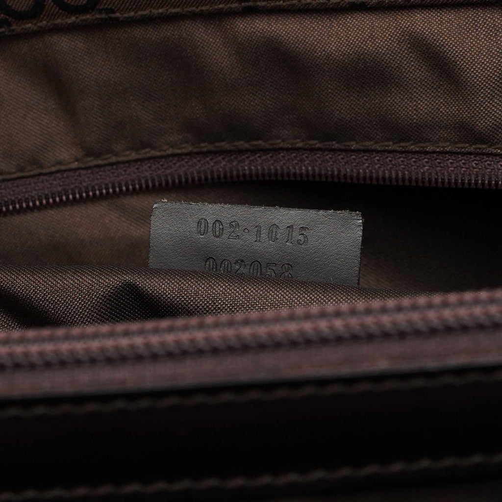 Brown GG Bamboo Tote