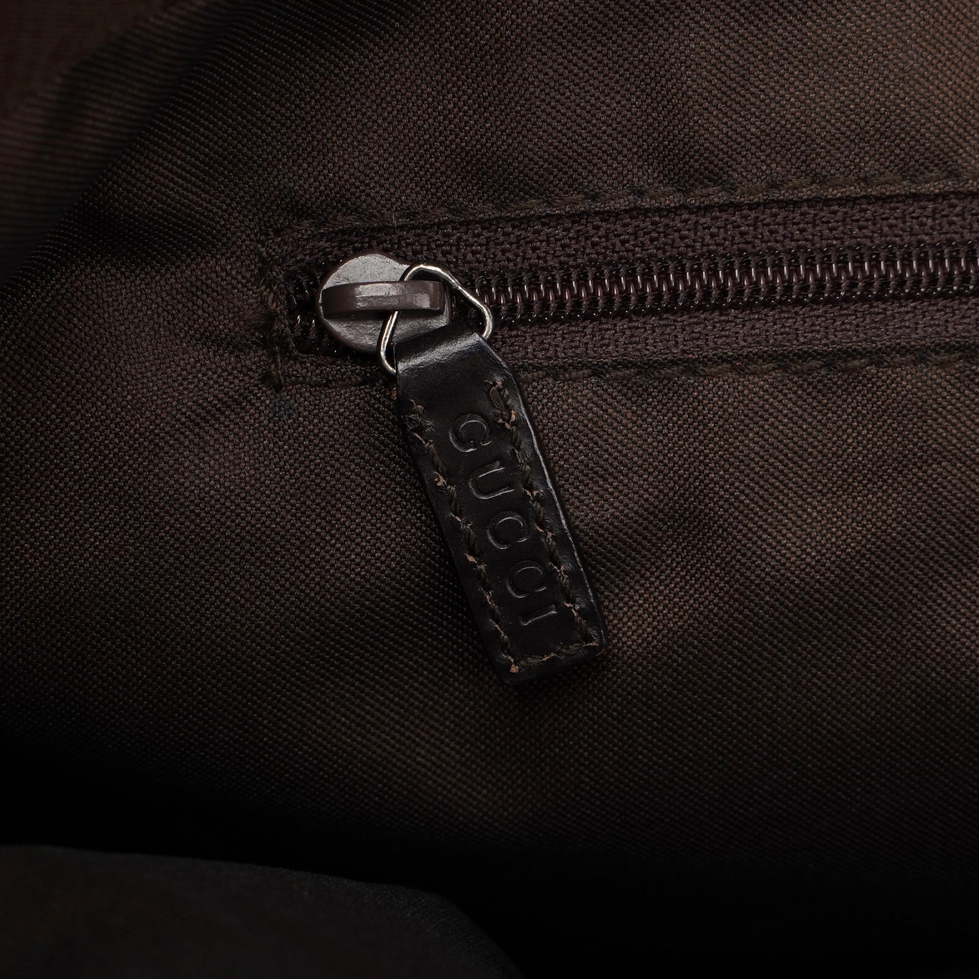 Brown GG Bamboo Tote