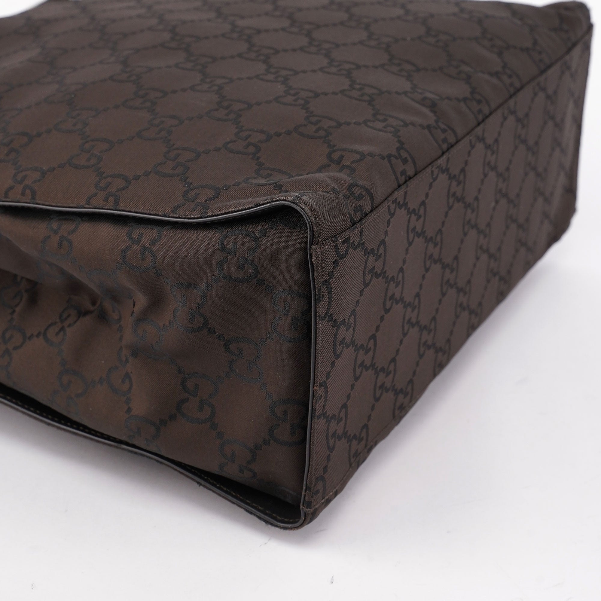 Brown GG Bamboo Tote