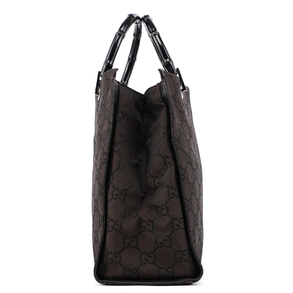 Brown GG Bamboo Tote