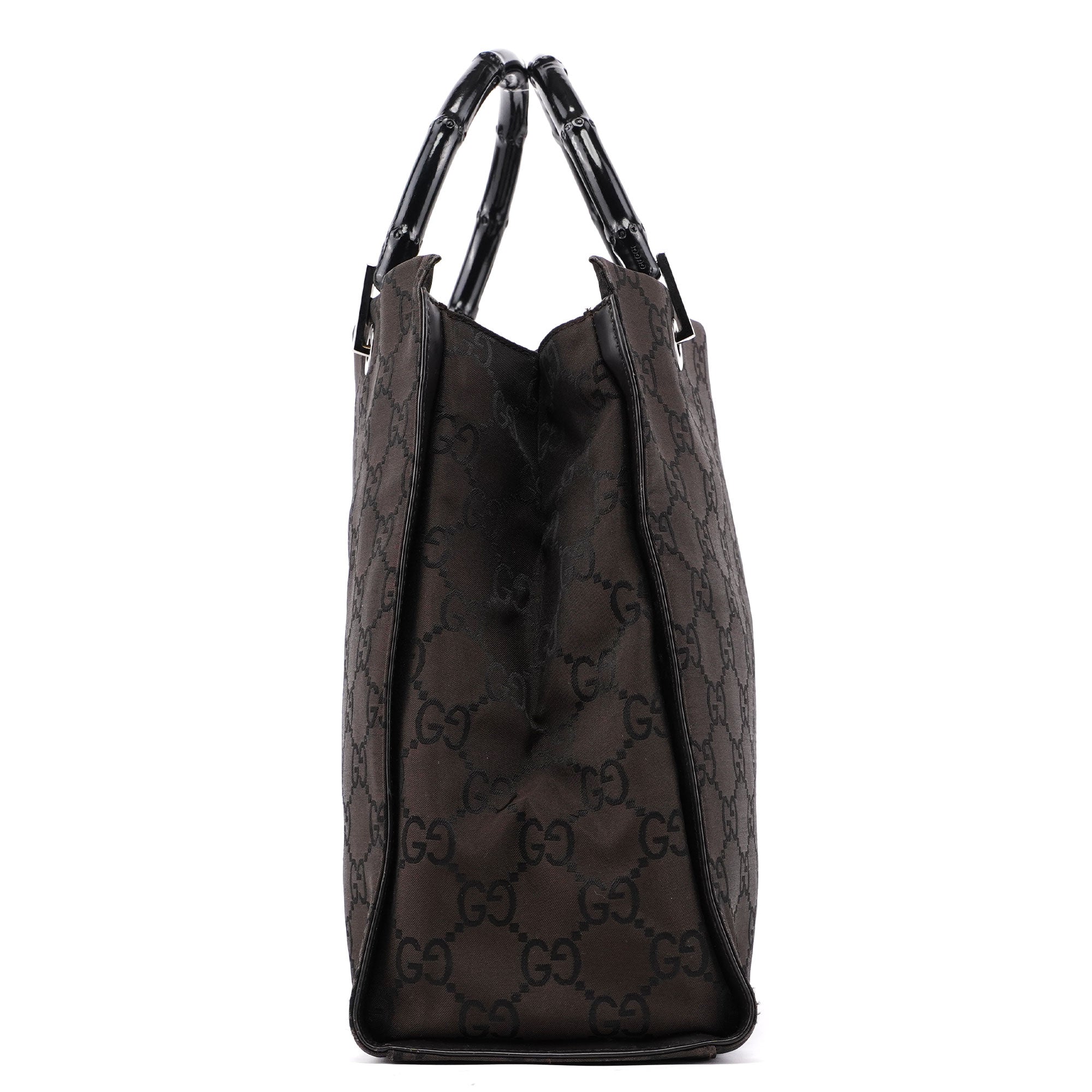 Brown GG Bamboo Tote