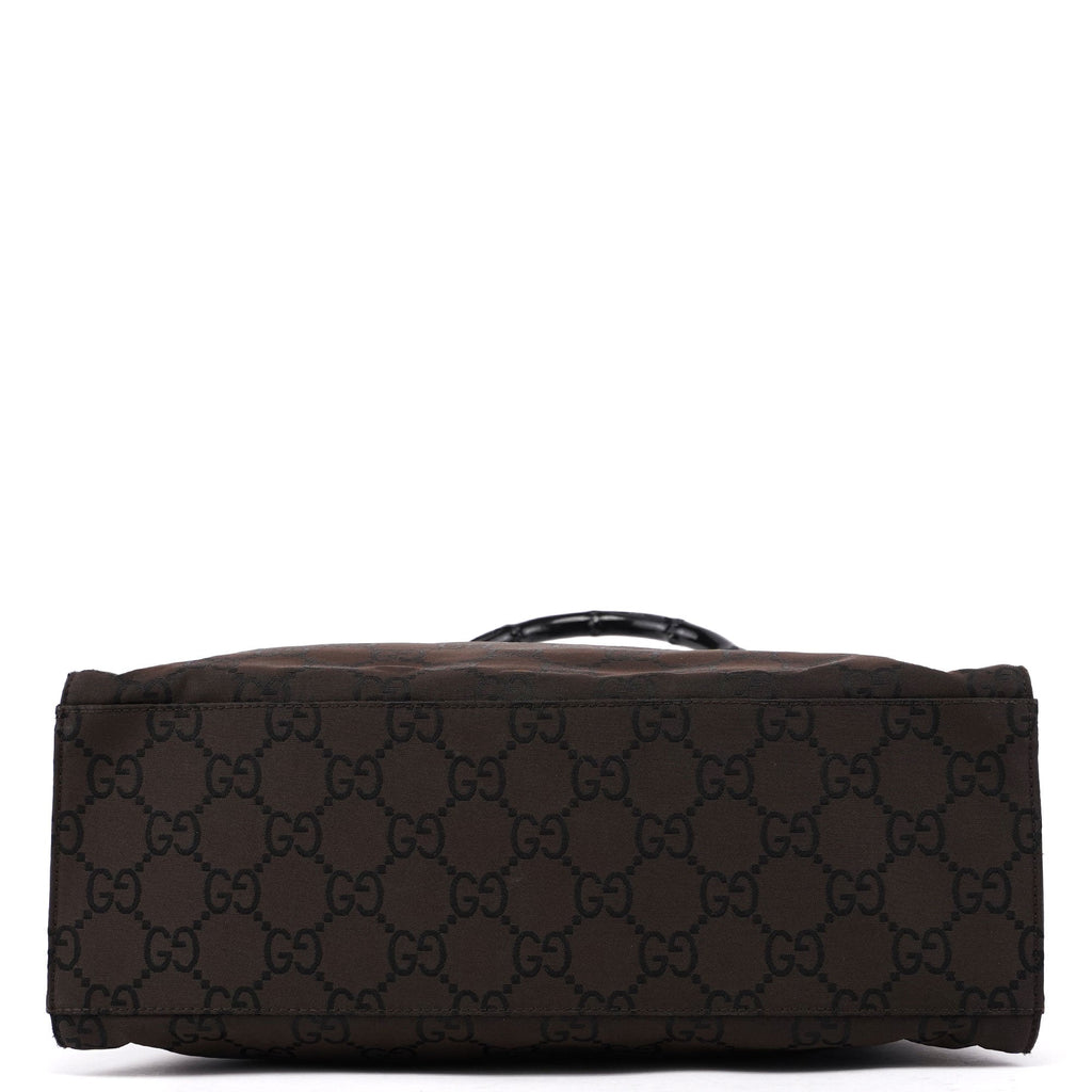Brown GG Bamboo Tote