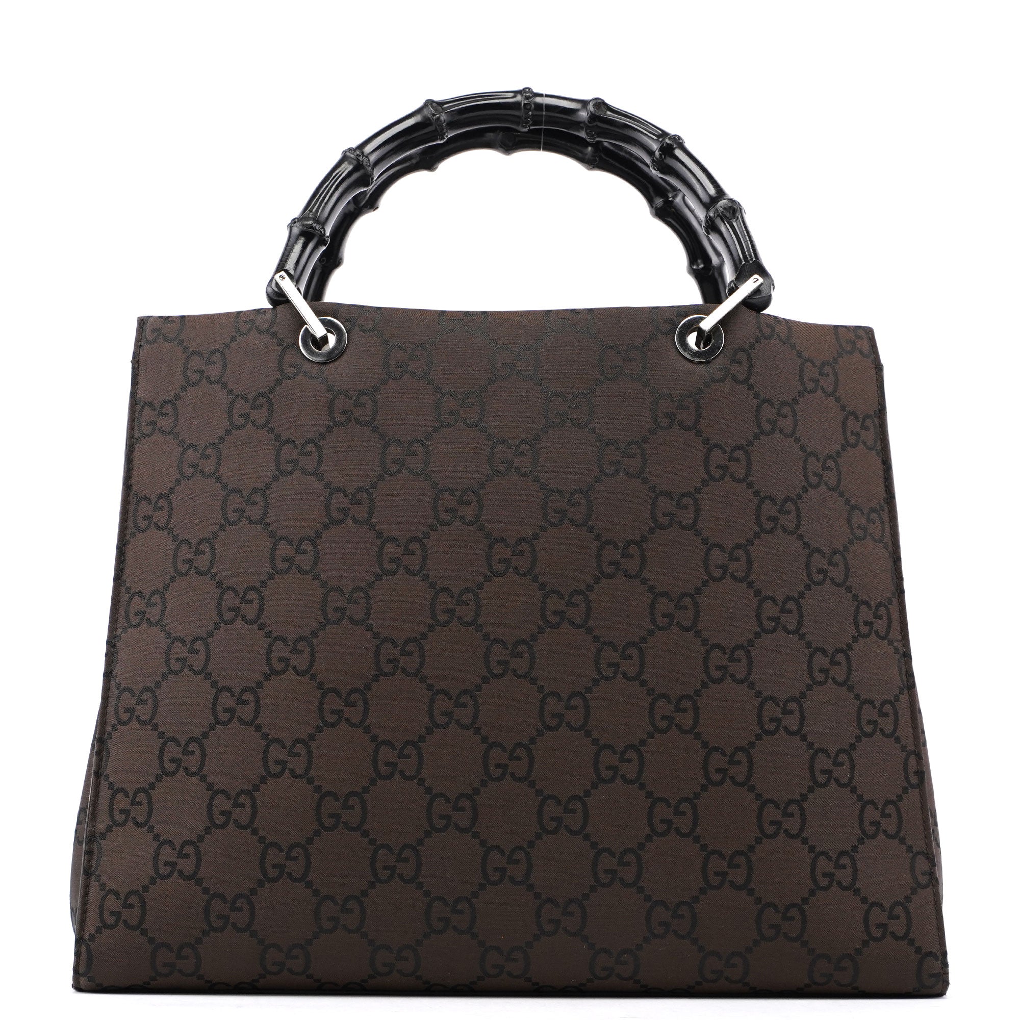 Brown GG Bamboo Tote
