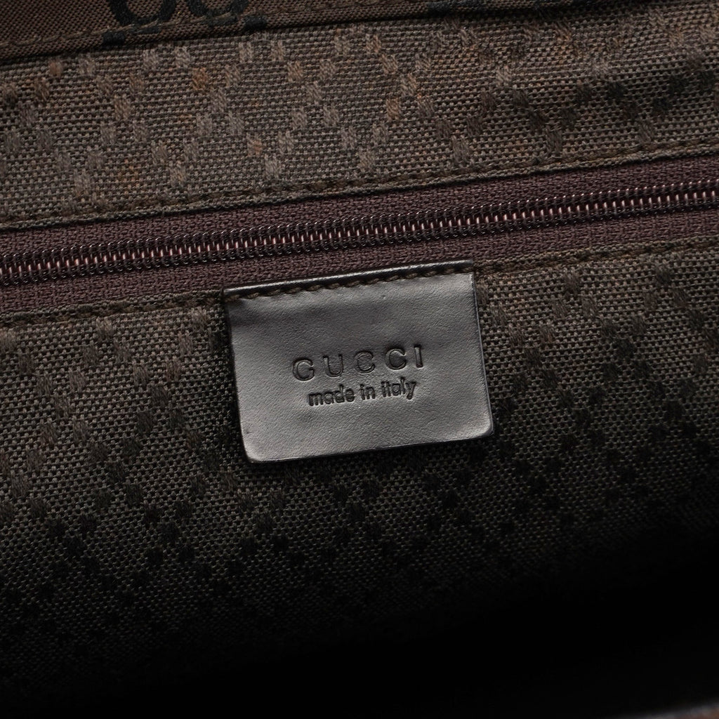 Brown GG Bamboo Tote