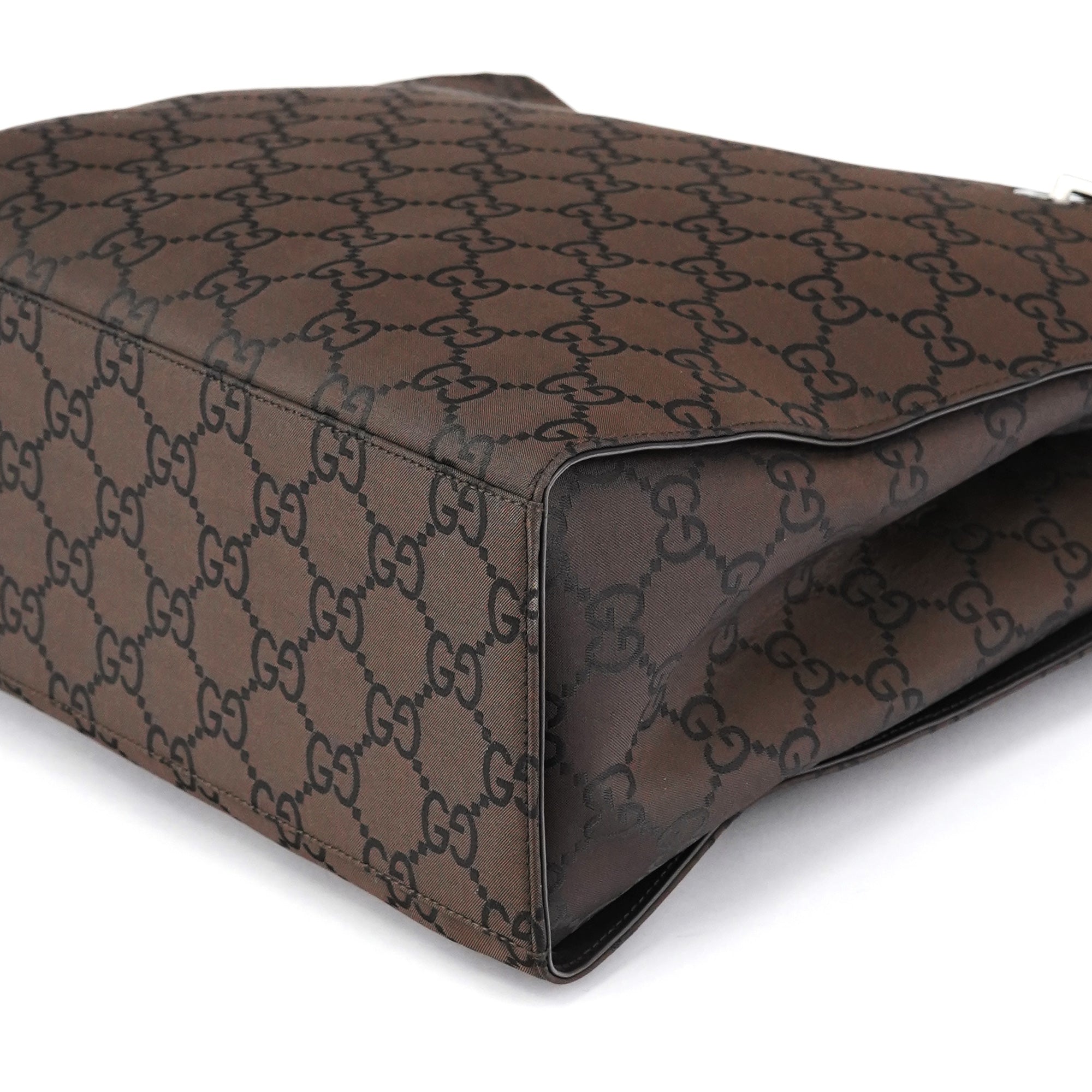 Brown GG Bamboo Tote Bag