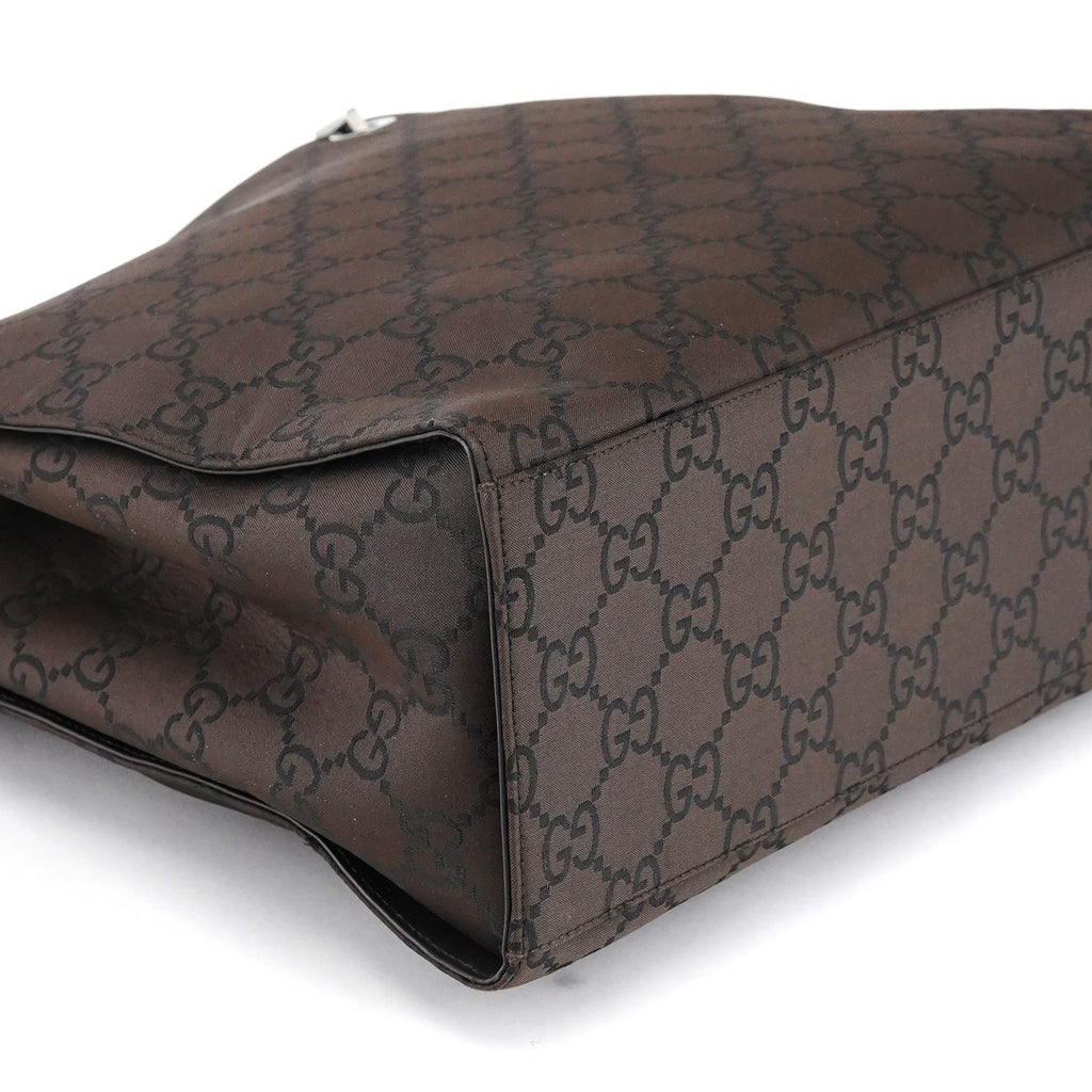 Brown GG Bamboo Tote Bag