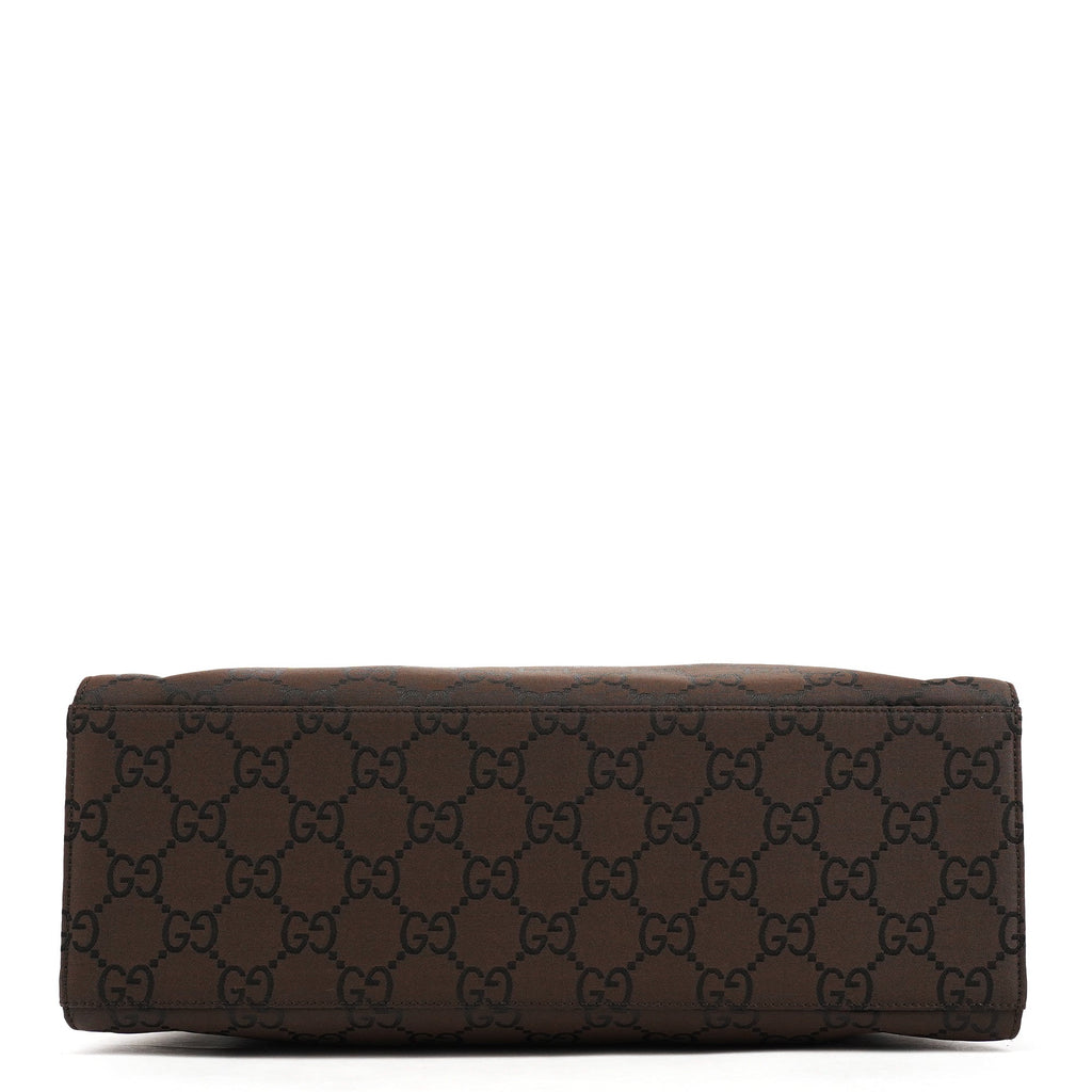 Brown GG Bamboo Tote Bag