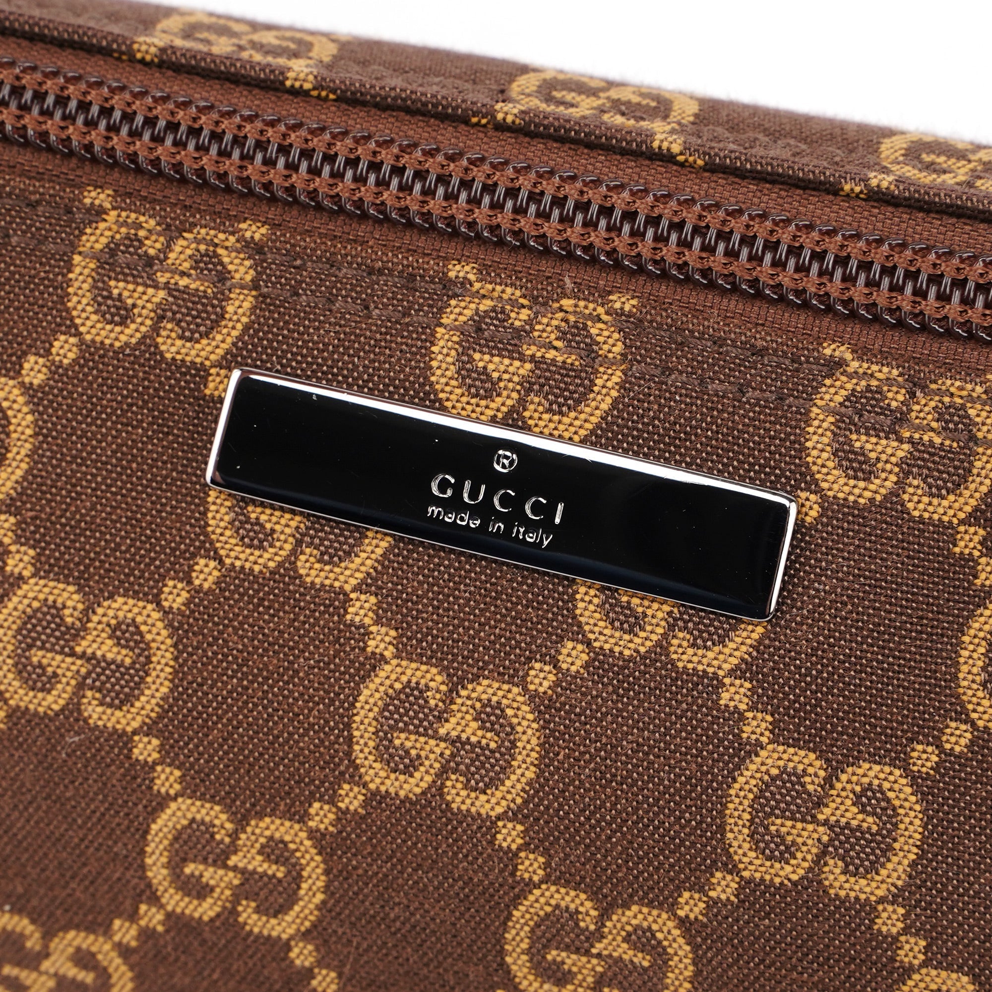 Brown GG Boat Pochette