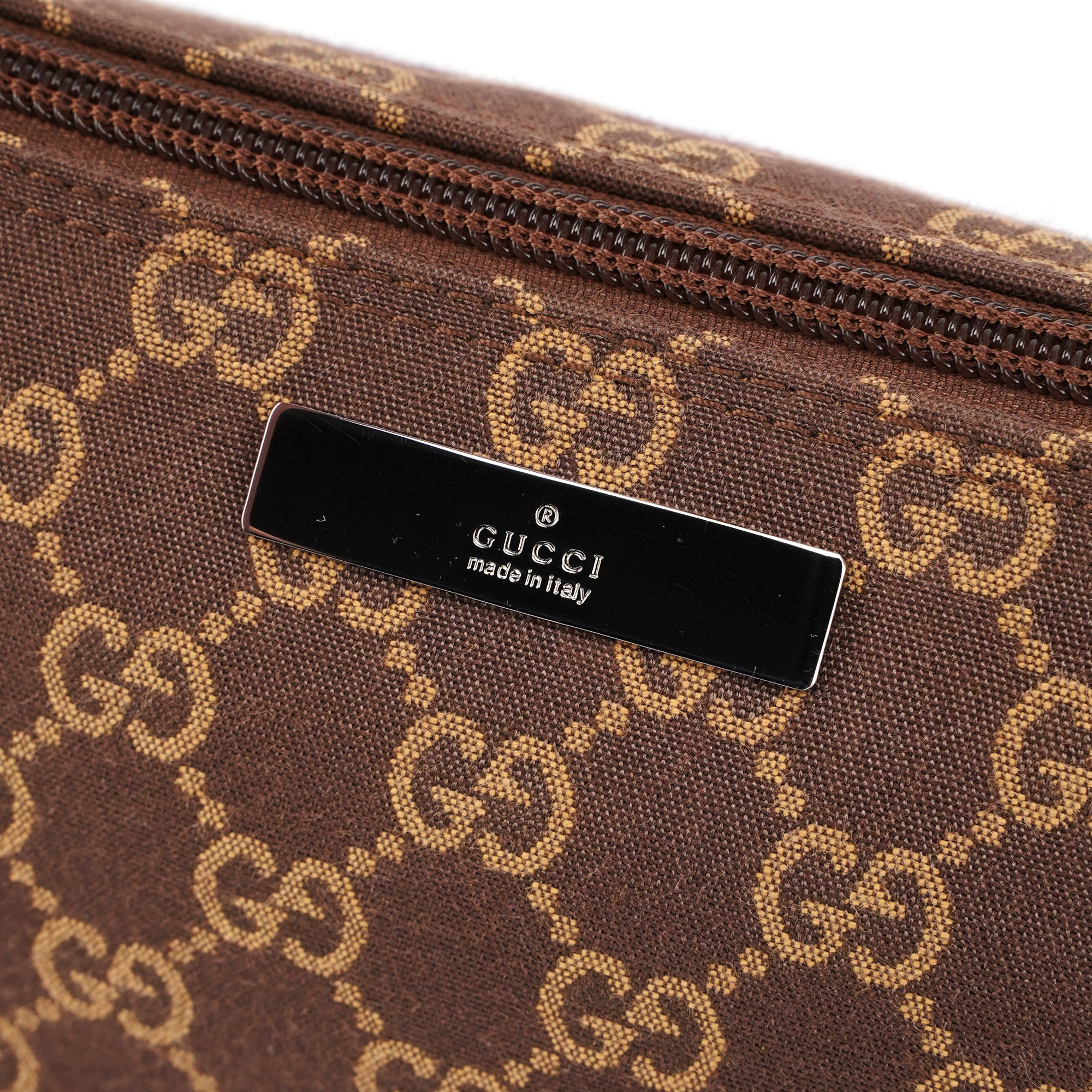 Brown GG Boat Pochette