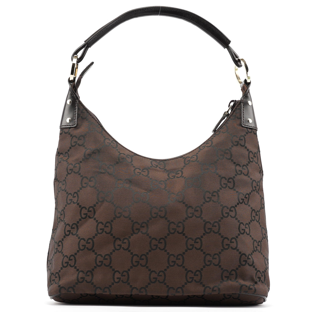 Brown GG Canvas Shoulder Bag