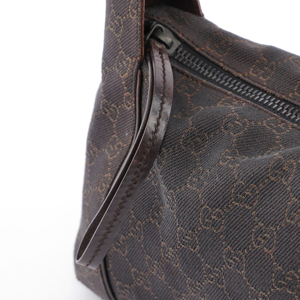 Brown GG Canvas Shoulder Bag
