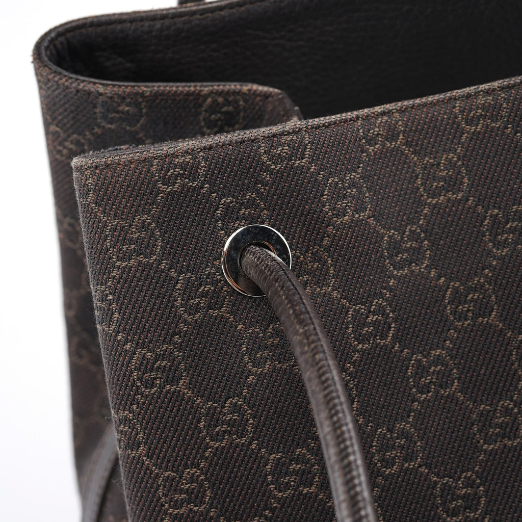 Brown GG Canvas Tote Bag