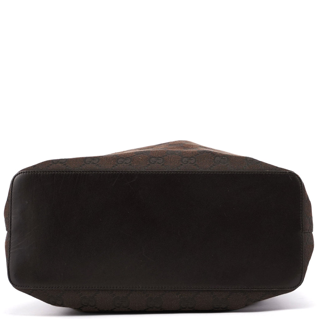 Brown GG Drawstring Shoulder Bag