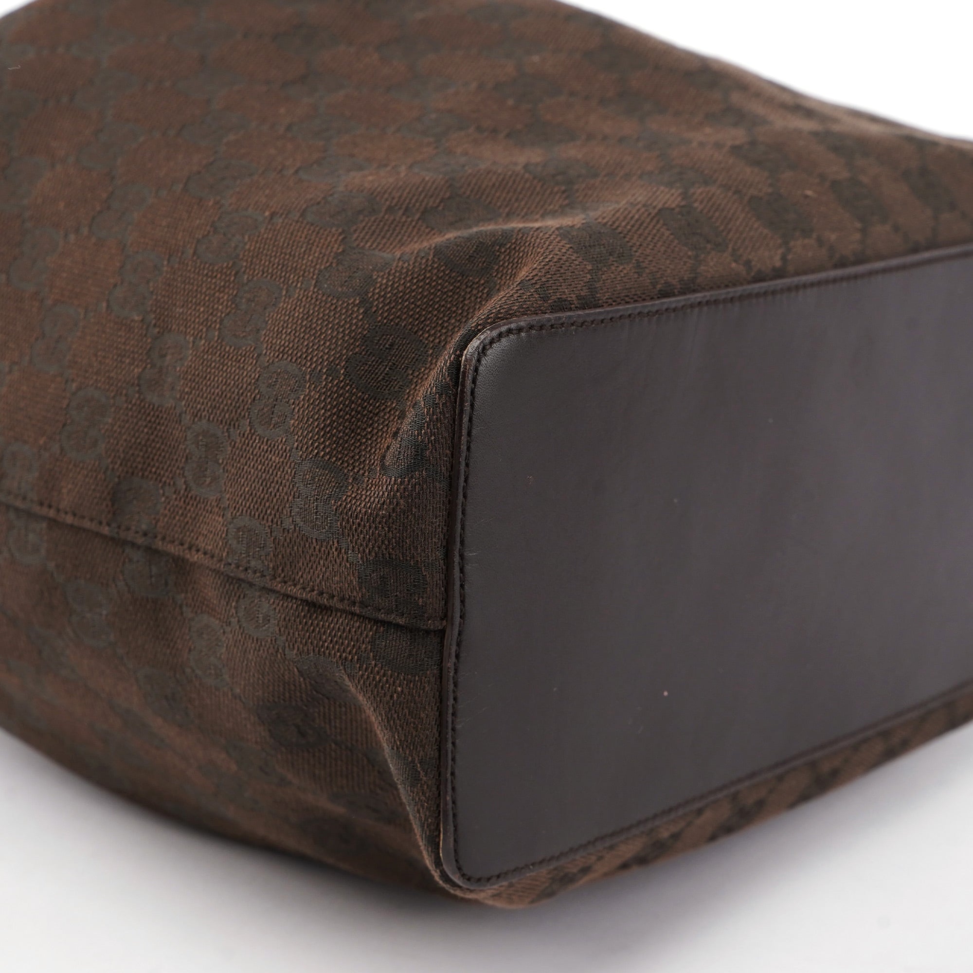 Brown GG Drawstring Shoulder Bag