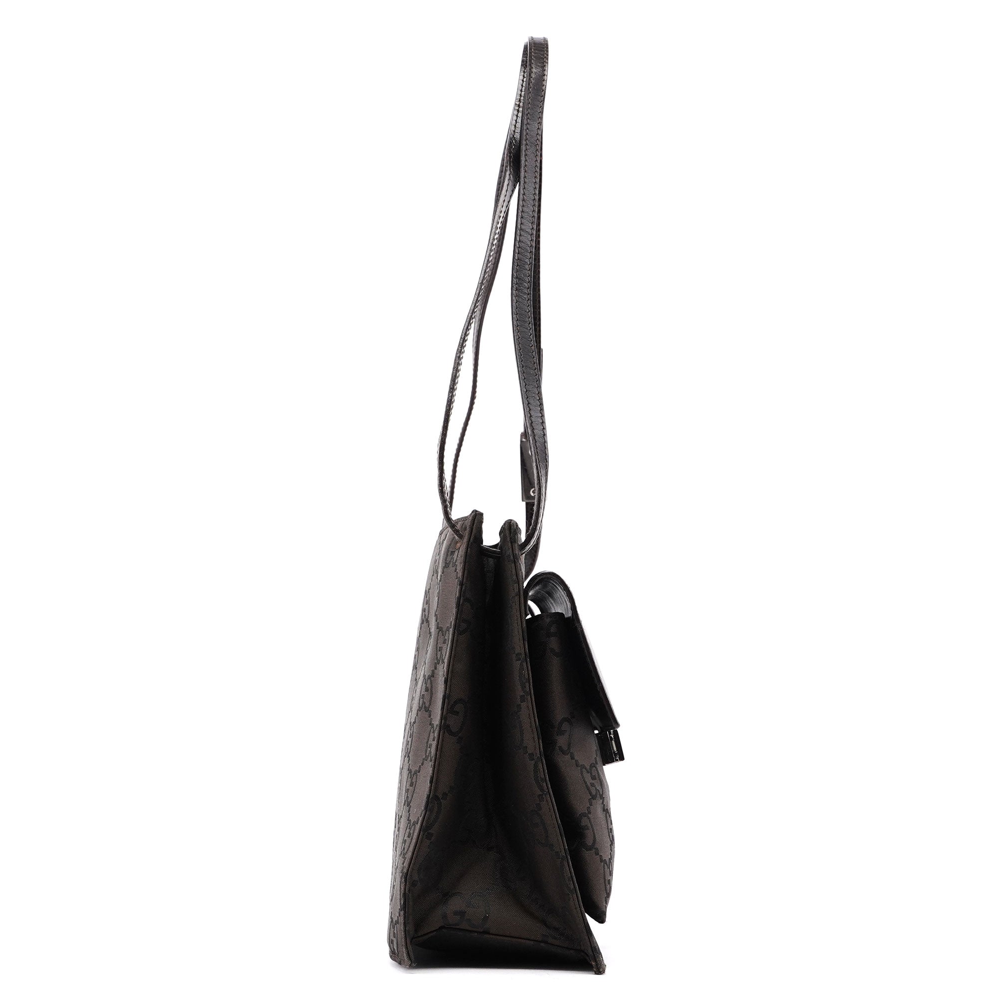 Brown GG Dual Pocket Shoulder Bag