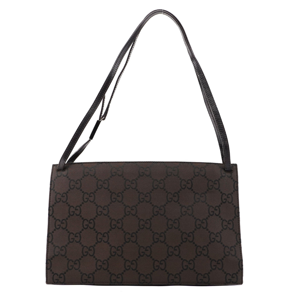 Brown GG Dual Pocket Shoulder Bag