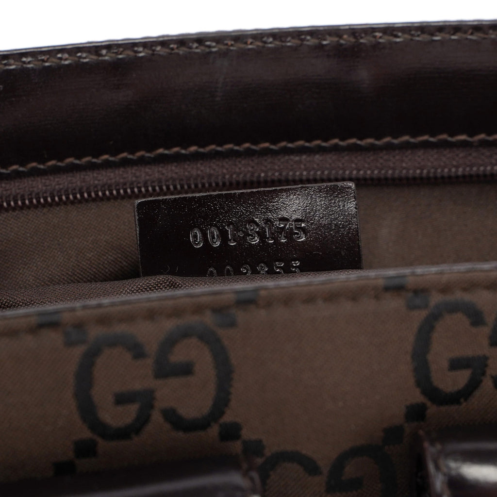 Brown GG Dual Pocket Shoulder Bag