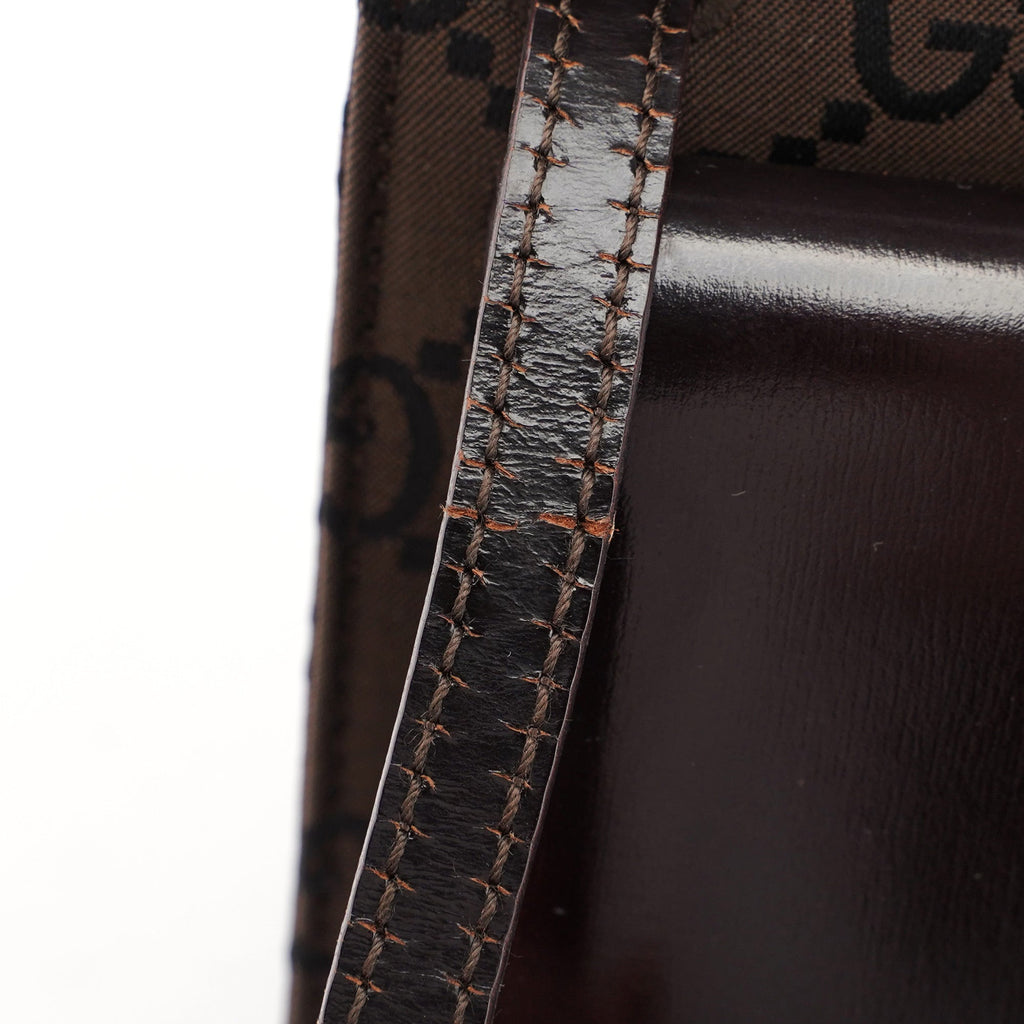 Brown GG Dual Pocket Shoulder Bag
