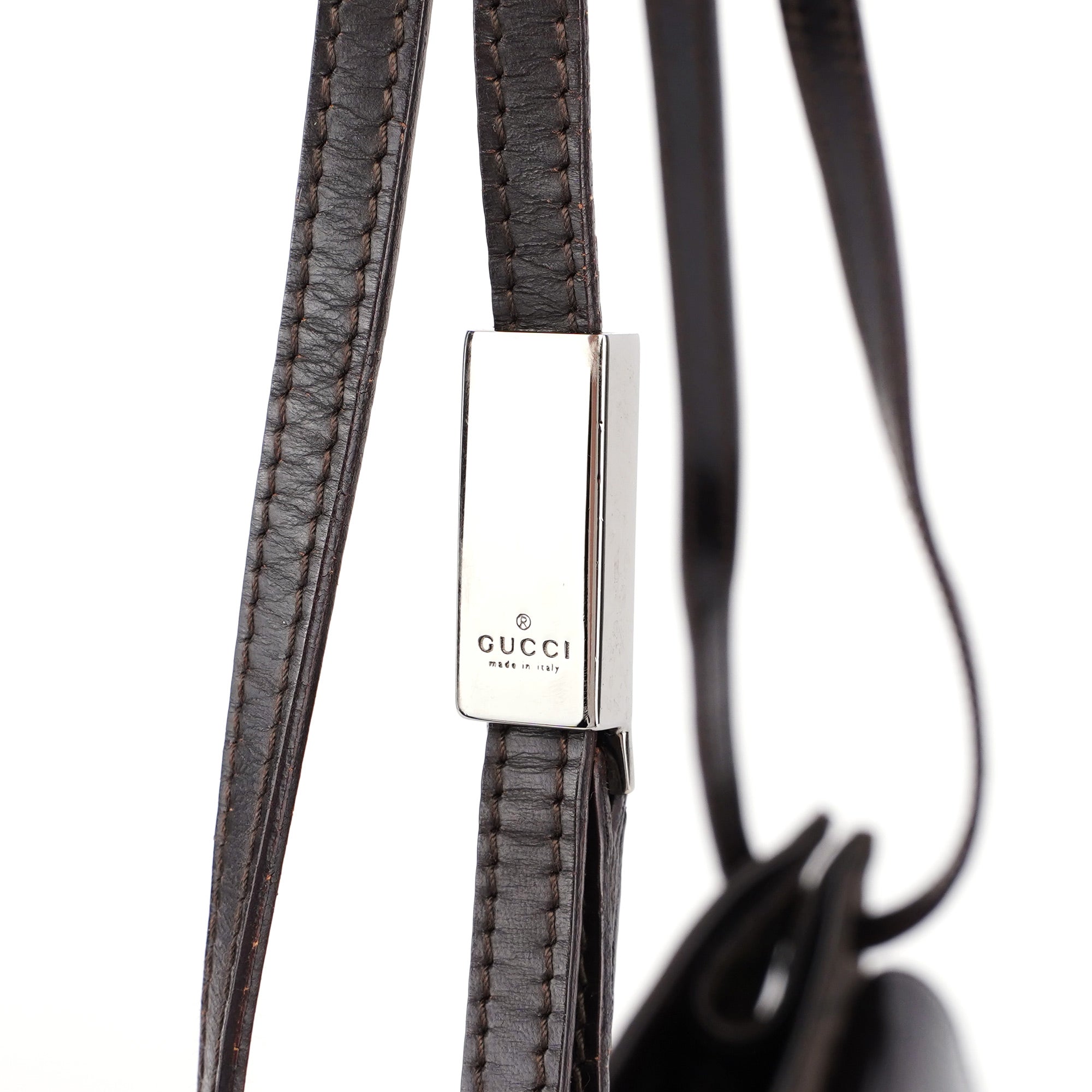 Brown GG Dual Pocket Shoulder Bag