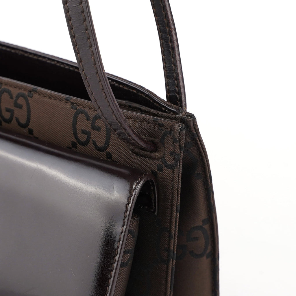 Brown GG Dual Pocket Shoulder Bag