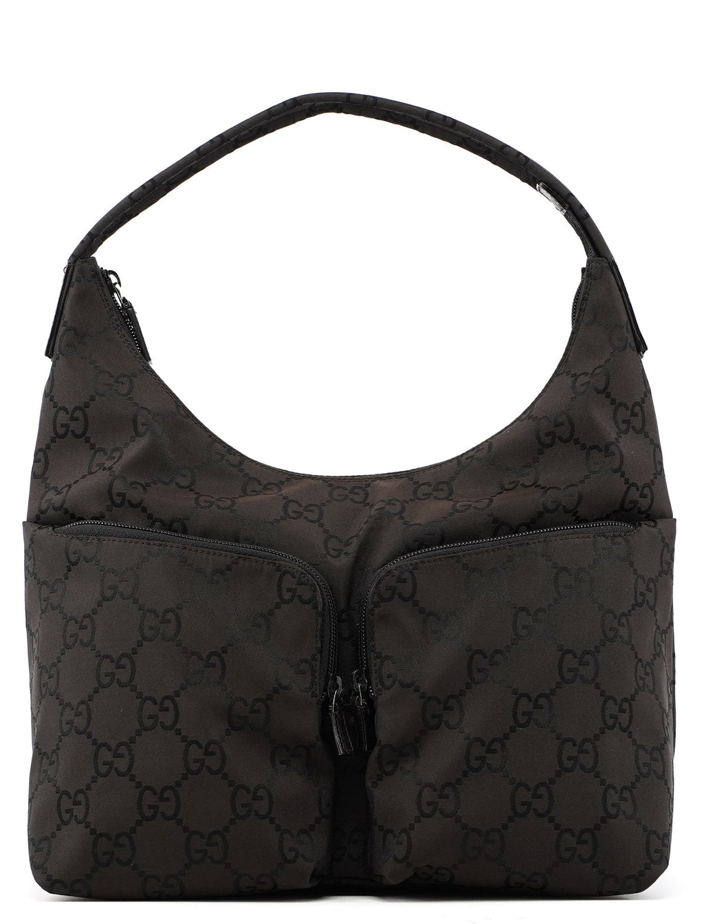 Brown GG Dual Pocket Shoulder Bag