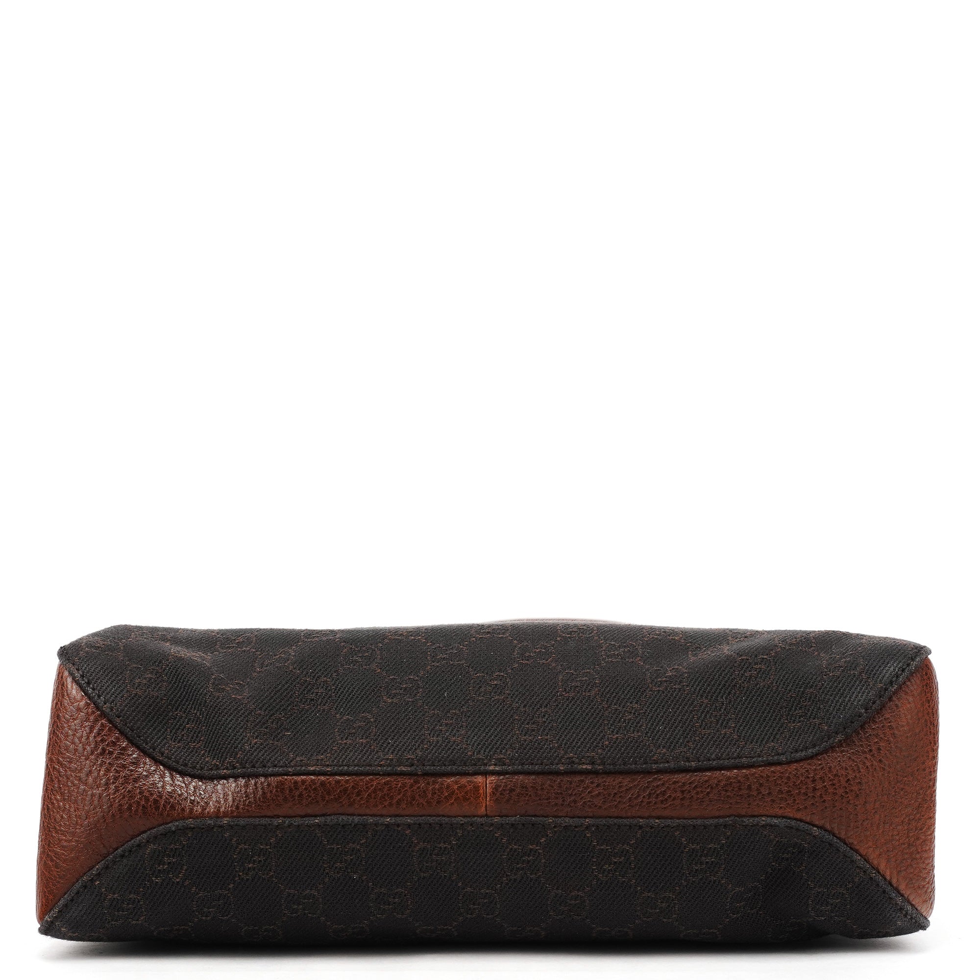 Brown GG Horsebit Leather Tote Bag