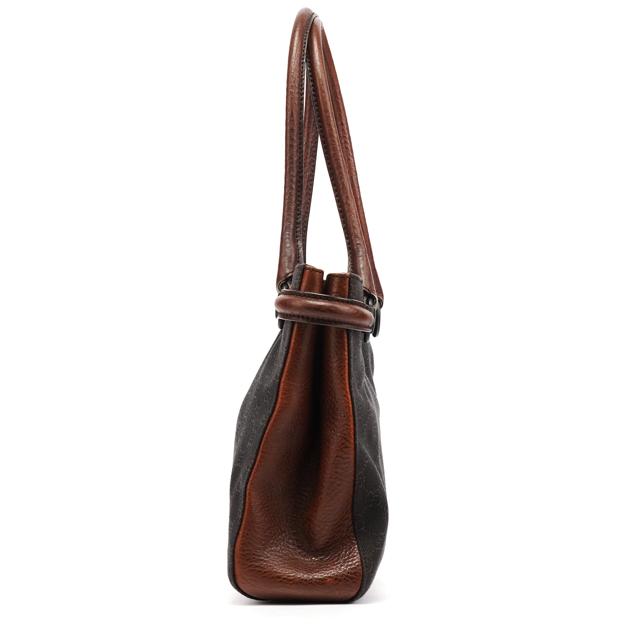 Brown GG Horsebit Leather Tote Bag