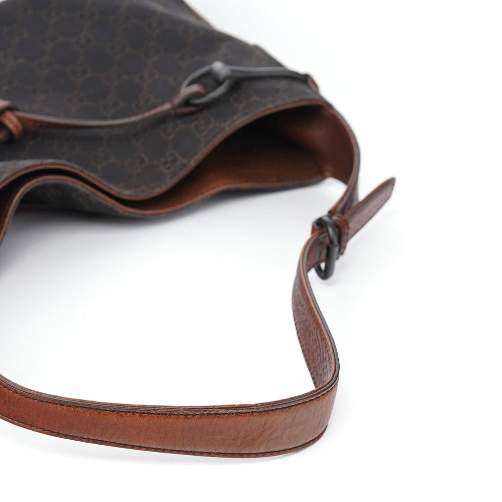 Brown GG Horsebit Shoulder Bag