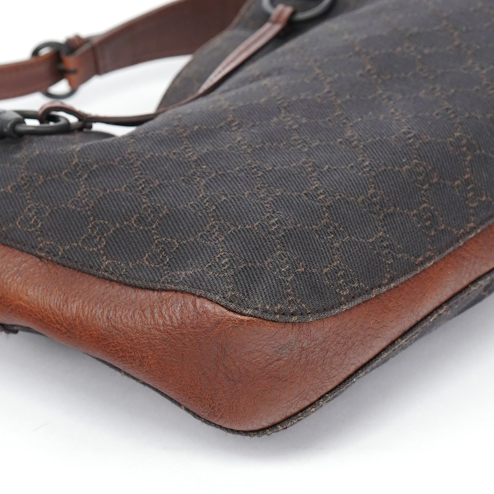 Brown GG Horsebit Shoulder Bag
