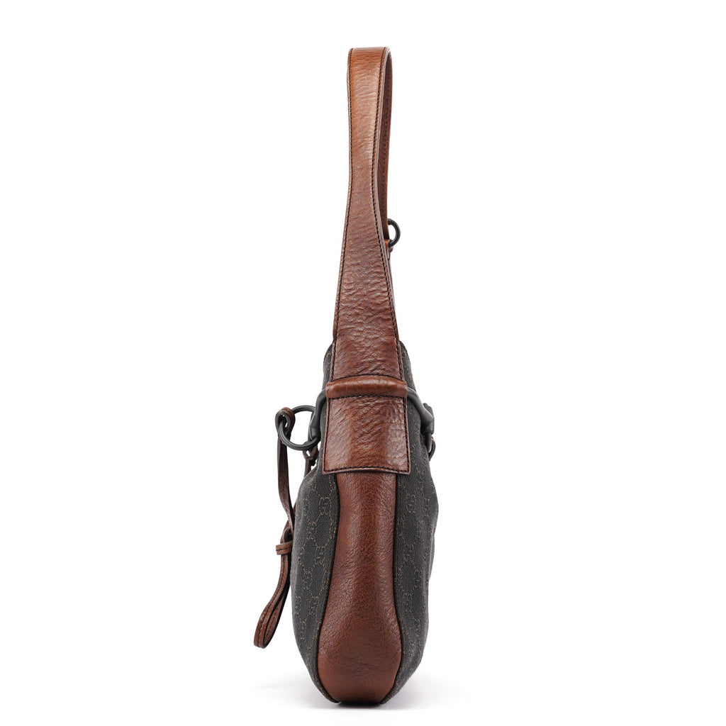 Brown GG Horsebit Shoulder Bag