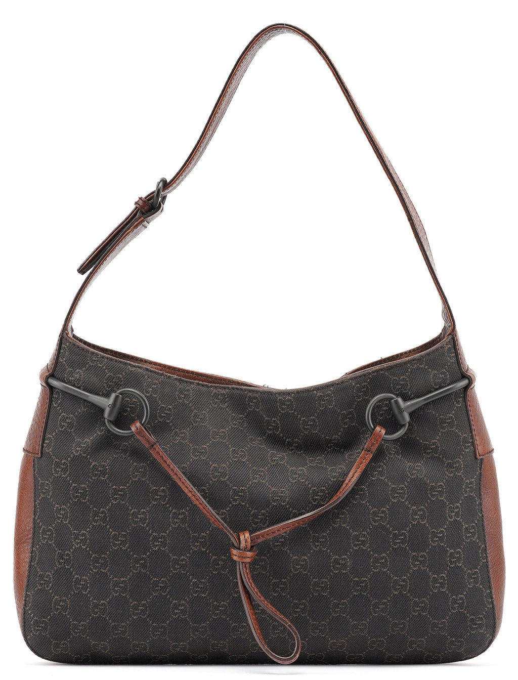 Brown GG Horsebit Shoulder Bag