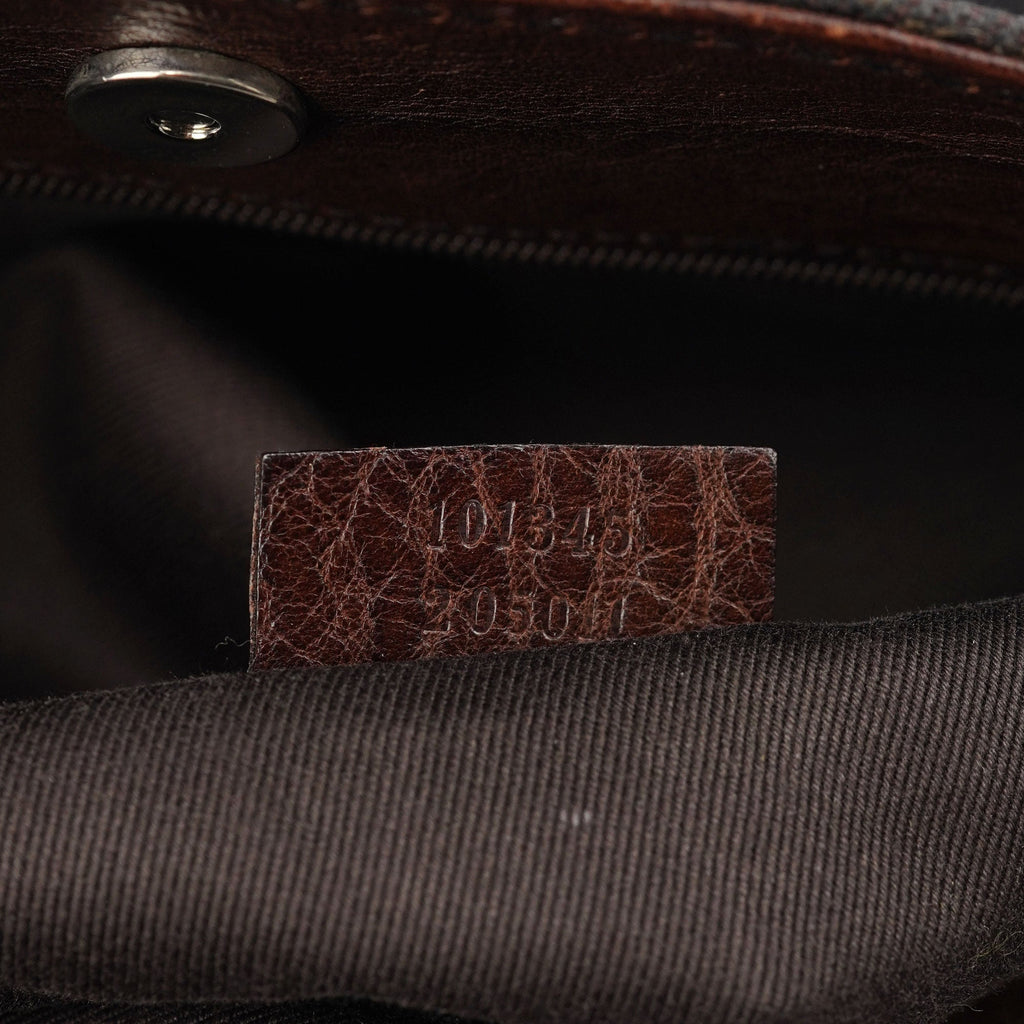 Brown GG Horsebit Tote Bag