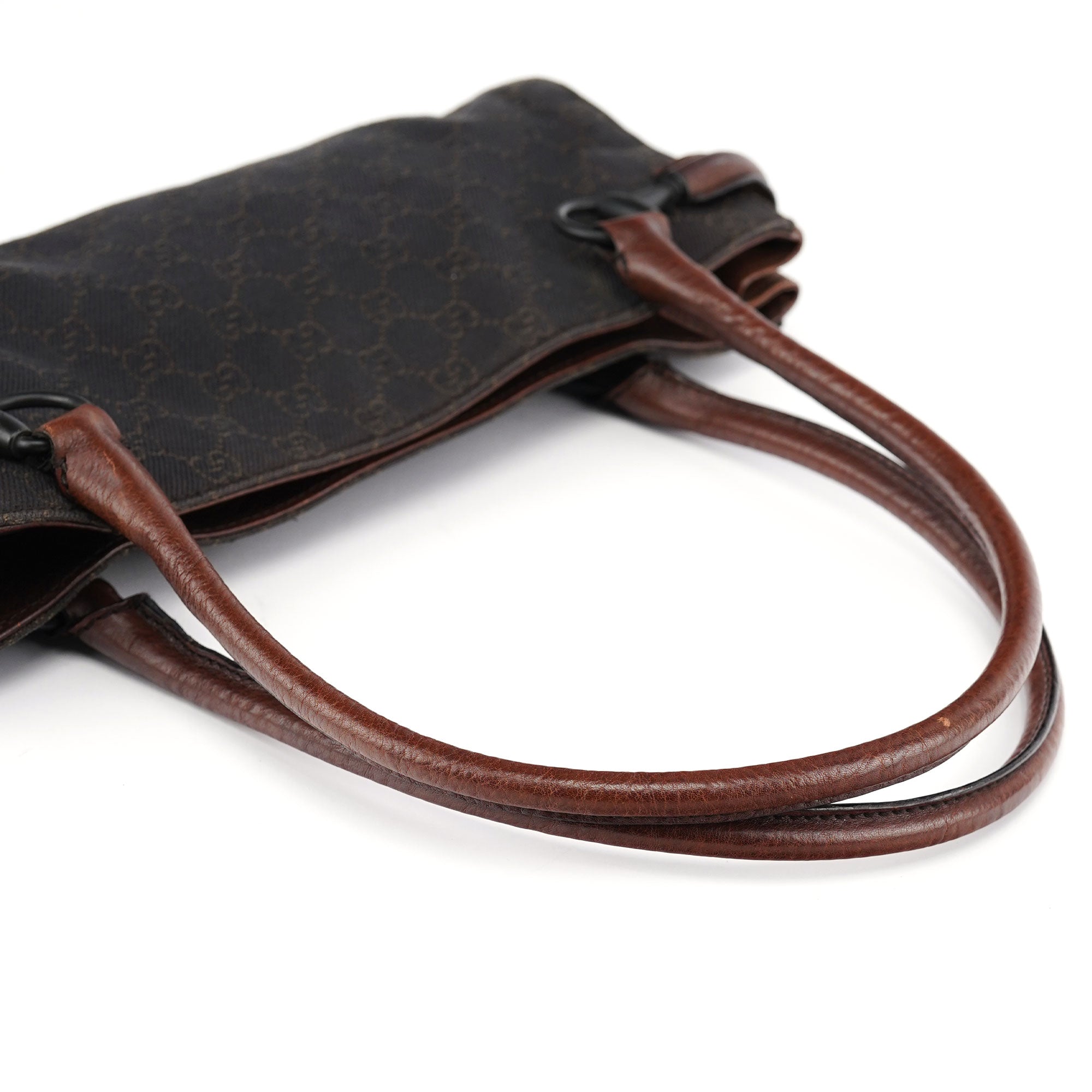 Brown GG Horsebit Tote Bag