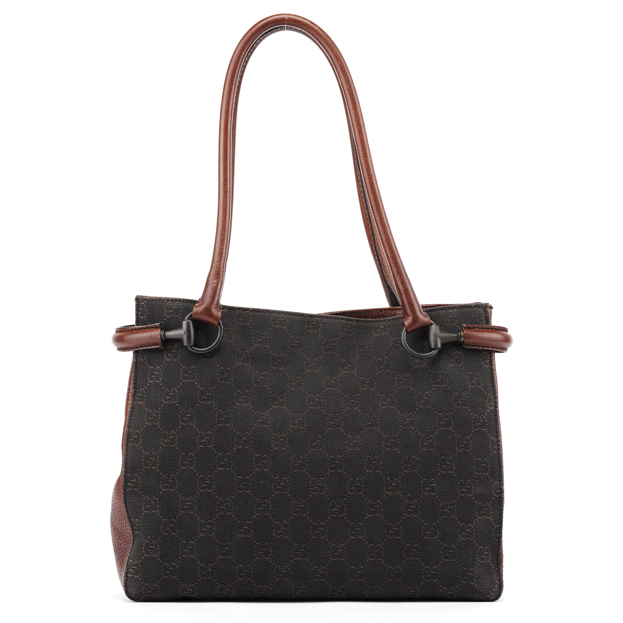 Brown GG Horsebit Tote Bag