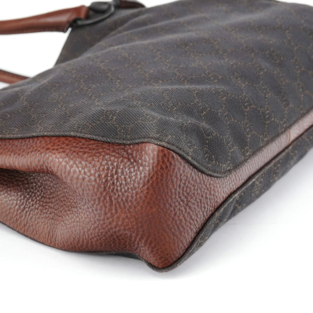 Brown GG Horsebit Tote Bag