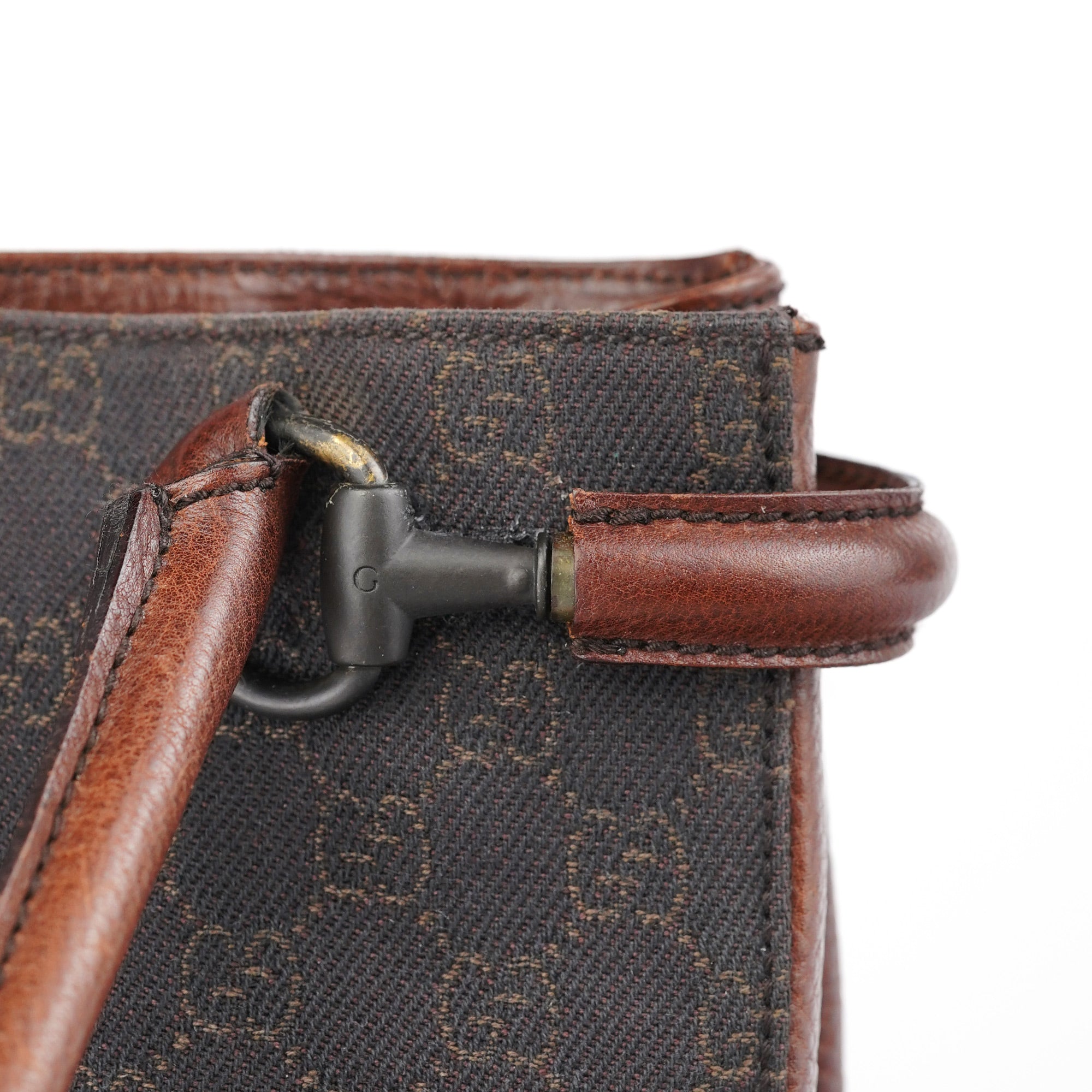 Brown GG Horsebit Tote Bag