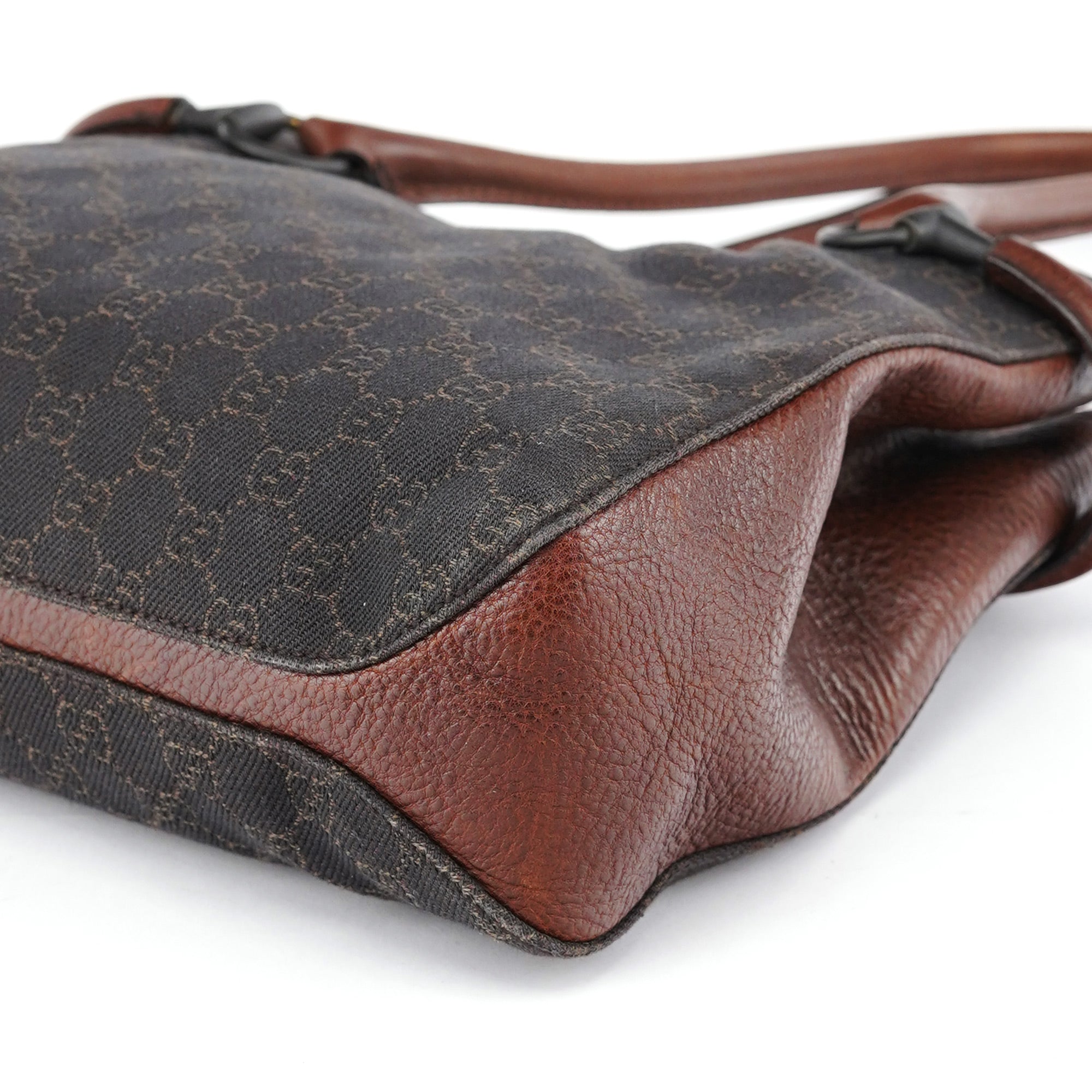 Brown GG Horsebit Tote Bag