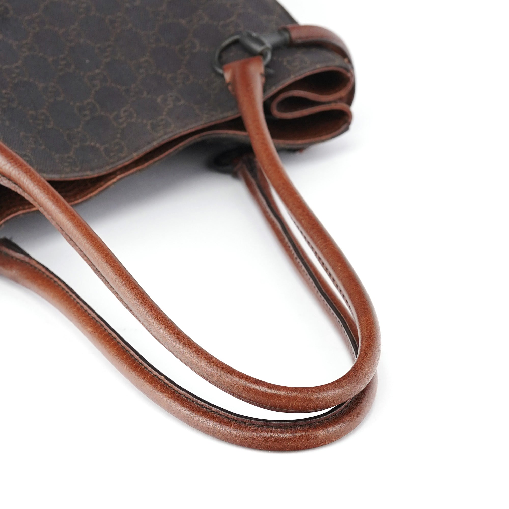 Brown GG Horsebit Tote Bag