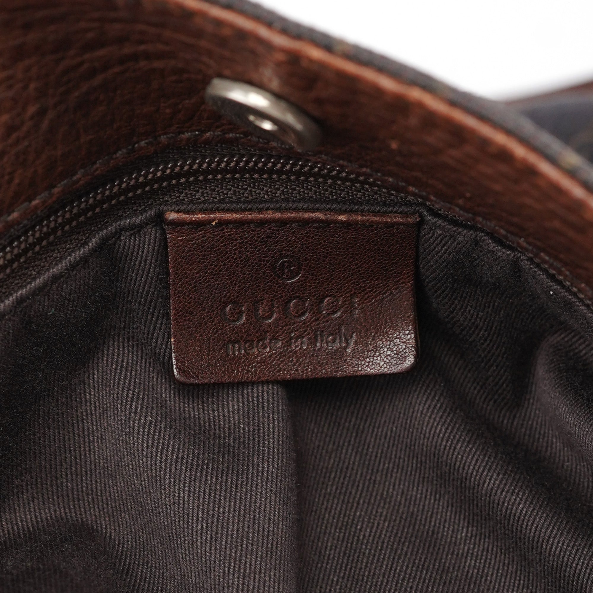 Brown GG Horsebit Tote Bag